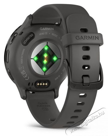 Garmin Venu 3S sz&uuml;rke, sz&uuml;rke kerettel, szilikon sz&iacute;jjal okos&oacute;ra Mobil / Kommunik&aacute;ci&oacute; / Smart - Okos eszk&ouml;z - Okos&oacute;ra - 508870