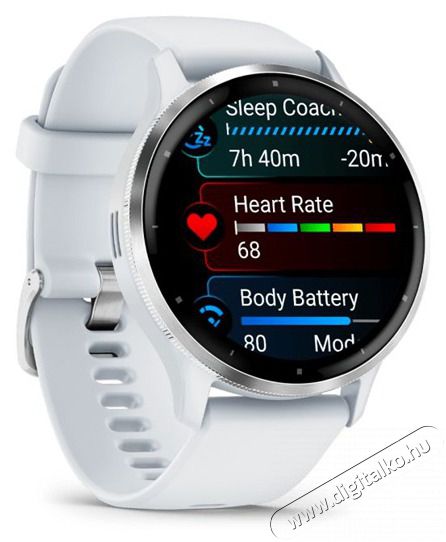 Garmin Venu 3 homokkő, ez&uuml;st kerettel, szilikon sz&iacute;jjal okos&oacute;ra Mobil / Kommunik&aacute;ci&oacute; / Smart - Okos eszk&ouml;z - Okos&oacute;ra - 513878