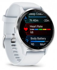 Garmin Venu 3 homokkő, ez&uuml;st kerettel, szilikon sz&iacute;jjal okos&oacute;ra Mobil / Kommunik&aacute;ci&oacute; / Smart - Okos eszk&ouml;z - Okos&oacute;ra - 513878