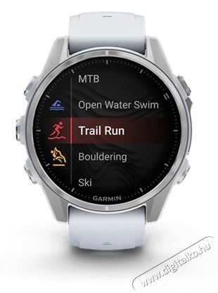 Garmin 010-02903-00 fenix 8 AMOLED (43mm) feh&eacute;r szilikon p&aacute;ntos ez&uuml;st okos&oacute;ra Mobil / Kommunik&aacute;ci&oacute; / Smart - Okos eszk&ouml;z - Okos&oacute;ra - 514624