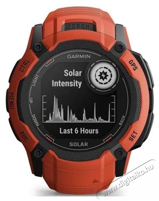 Garmin Instinct 2X Solar piros Mobil / Kommunik&aacute;ci&oacute; / Smart - Okos eszk&ouml;z - Okos&oacute;ra - 522740