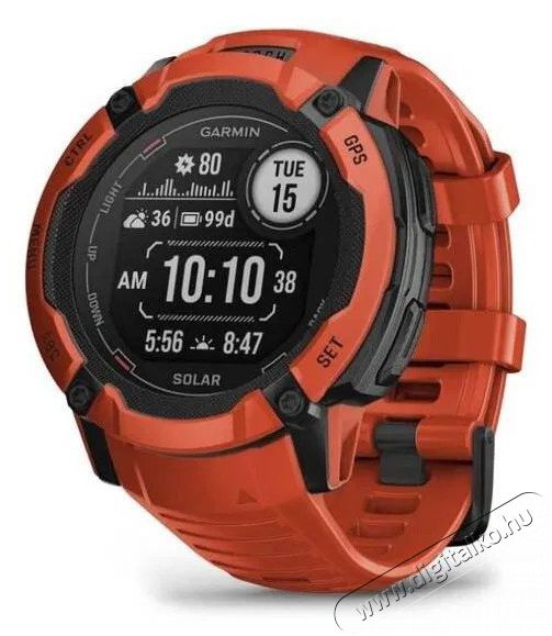 Garmin Instinct 2X Solar piros Mobil / Kommunik&aacute;ci&oacute; / Smart - Okos eszk&ouml;z - Okos&oacute;ra - 522740