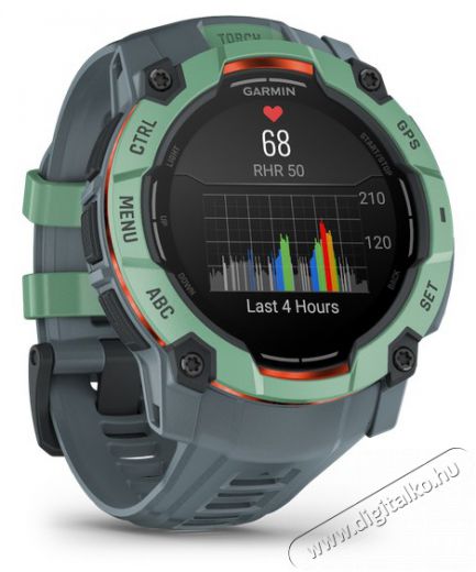 Garmin Instinct 3 50mm AMOLED, tropic + sz&uuml;rke sz&iacute;j Mobil / Kommunik&aacute;ci&oacute; / Smart - Okos eszk&ouml;z - Okos&oacute;ra - 522723