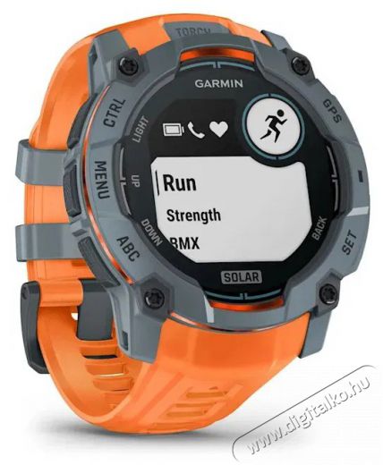 Garmin Instinct 3 50mm Solar, sz&uuml;rke + narancss&aacute;rga sz&iacute;j Mobil / Kommunik&aacute;ci&oacute; / Smart - Okos eszk&ouml;z - Okos&oacute;ra - 522745