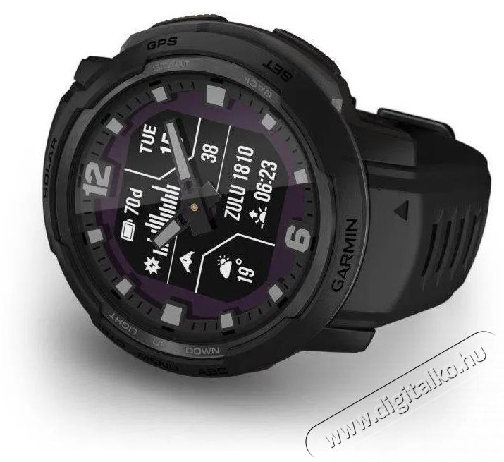 Garmin Instinct Crossover Solar&nbsp;Tactical Edition Black Mobil / Kommunik&aacute;ci&oacute; / Smart - Okos eszk&ouml;z - Okos&oacute;ra - 522754