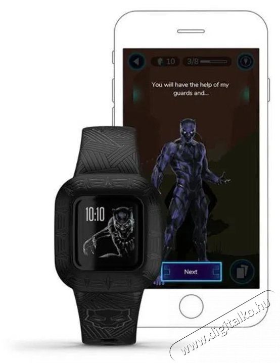 Garmin v&iacute;vofit junior3 Black Panther Mobil / Kommunik&aacute;ci&oacute; / Smart - Okos eszk&ouml;z - Okos&oacute;ra - 522750