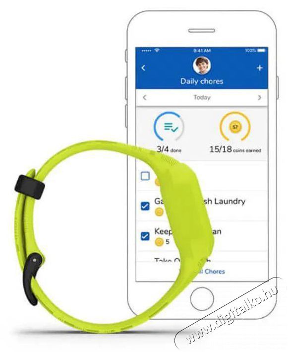 Garmin v&iacute;vofit junior3 Green Mobil / Kommunik&aacute;ci&oacute; / Smart - Okos eszk&ouml;z - Okos&oacute;ra - 522755