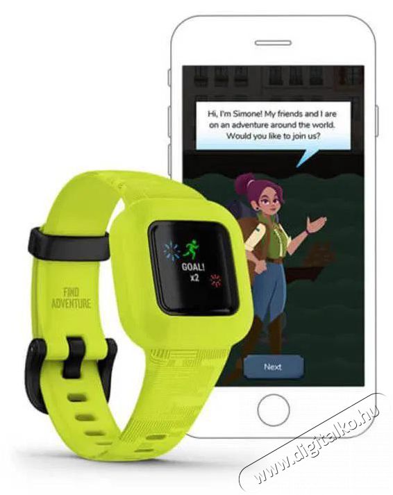 Garmin v&iacute;vofit junior3 Green Mobil / Kommunik&aacute;ci&oacute; / Smart - Okos eszk&ouml;z - Okos&oacute;ra - 522755