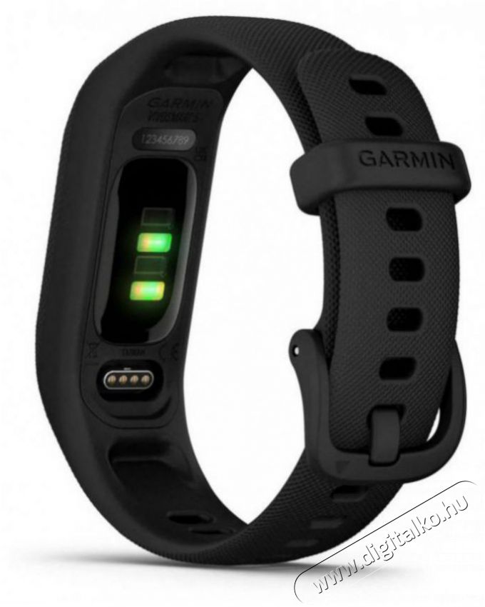 Garmin vivosmart5 Black (m&eacute;ret: S/M) Mobil / Kommunik&aacute;ci&oacute; / Smart - Okos eszk&ouml;z - Okos kark&ouml;tő - 522735