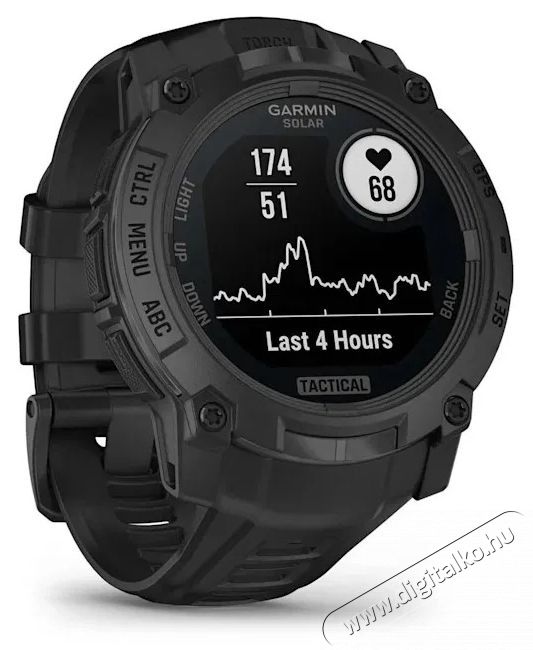 Garmin Instinct 3, 50 mm Solar Tactical Edition Black Mobil / Kommunik&aacute;ci&oacute; / Smart - Okos eszk&ouml;z - Okos&oacute;ra - 527186