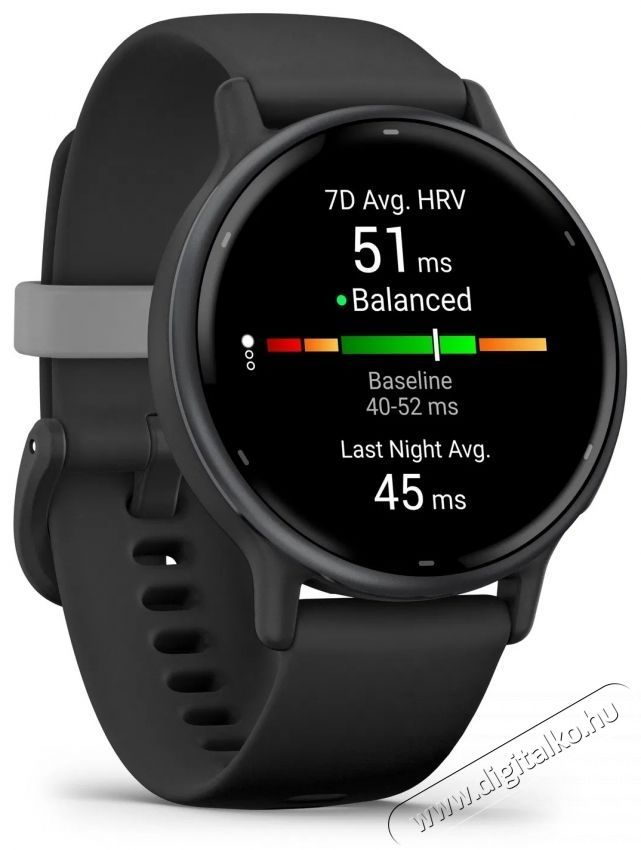 Garmin V&iacute;voactive 5 Okos&oacute;ra, GPS, 42mm, Szilikon sz&iacute;jjal, Fekete Mobil / Kommunik&aacute;ci&oacute; / Smart - Okos eszk&ouml;z - Okos&oacute;ra - 495718