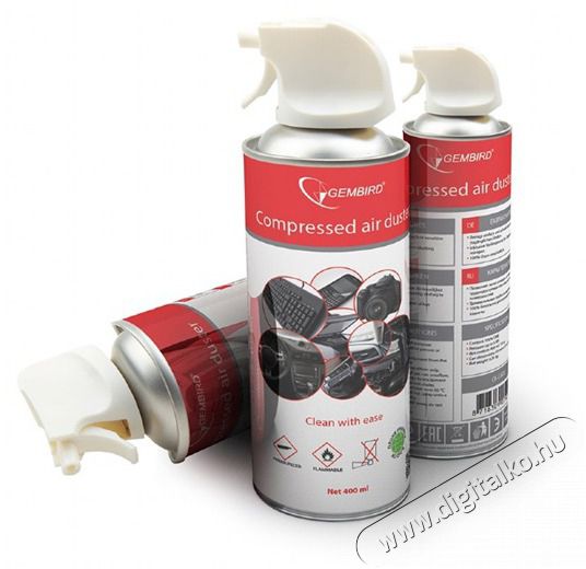 Gembird 400ml sz&oacute;r&oacute;fejes sűr&iacute;tett levegő spray Iroda &eacute;s sz&aacute;m&iacute;t&aacute;stechnika - Notebook kieg&eacute;sz&iacute;tő - Egy&eacute;b notebook kieg&eacute;sz&iacute;tő - 409671