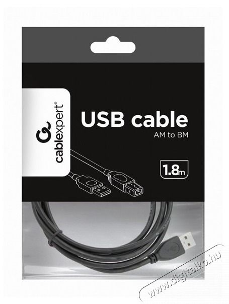 Gembird CCP-USB2-AMBM-6 1,8m USB A apa - USB B apa fekete k&aacute;bel Iroda &eacute;s sz&aacute;m&iacute;t&aacute;stechnika - Sz&aacute;m&iacute;t&oacute;g&eacute;p tartoz&eacute;k - USB k&aacute;bel - 463175