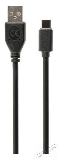 Gembird CCP-USB2-AMCM-1M 1m USB A apa - USB C apa fekete k&aacute;bel Iroda &eacute;s sz&aacute;m&iacute;t&aacute;stechnika - Sz&aacute;m&iacute;t&oacute;g&eacute;p tartoz&eacute;k - USB k&aacute;bel - 463086