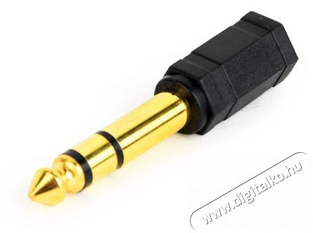 Gembird A-6.35M-3.5F Jack stereo 6,3mm -> Jack stereo 3,5mm M/F fekete adapter Tv kieg&eacute;sz&iacute;tők - K&aacute;bel / csatlakoz&oacute; - 3,5mm Jack k&aacute;bel - 506986