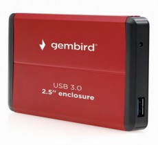 Gembird EE2-U3S-2-R 2.5 USB3.0 SATA piros k&uuml;lső h&aacute;z Iroda &eacute;s sz&aacute;m&iacute;t&aacute;stechnika - Notebook kieg&eacute;sz&iacute;tő - USB hub / eloszt&oacute; - 507008