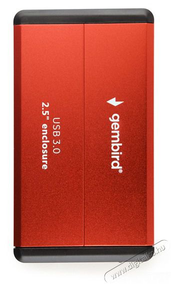 Gembird EE2-U3S-2-R 2.5 USB3.0 SATA piros k&uuml;lső h&aacute;z Iroda &eacute;s sz&aacute;m&iacute;t&aacute;stechnika - Notebook kieg&eacute;sz&iacute;tő - USB hub / eloszt&oacute; - 507008
