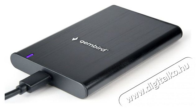 Gembird EE2-U3S-6 EE2-U3S-6 2.5" SATA3 USB-C aluminium fekete k&uuml;lső h&aacute;z Iroda &eacute;s sz&aacute;m&iacute;t&aacute;stechnika - Adatt&aacute;rol&oacute; / merevlemez - Kieg&eacute;sz&iacute;tő - 507135