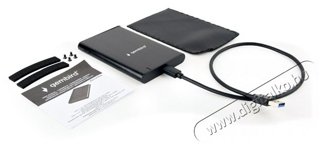 Gembird EE2-U3S-6 EE2-U3S-6 2.5" SATA3 USB-C aluminium fekete k&uuml;lső h&aacute;z Iroda &eacute;s sz&aacute;m&iacute;t&aacute;stechnika - Adatt&aacute;rol&oacute; / merevlemez - Kieg&eacute;sz&iacute;tő - 507135
