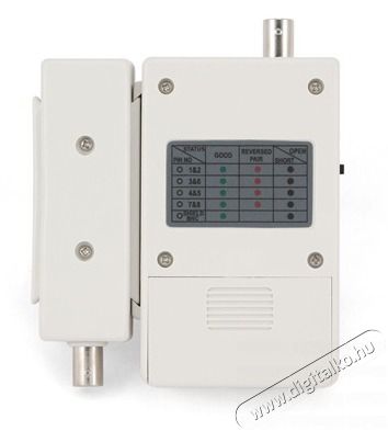 Gembird NCT-1 RJ-45, BNC feh&eacute;r k&aacute;belteszter Iroda &eacute;s sz&aacute;m&iacute;t&aacute;stechnika - Sz&aacute;m&iacute;t&oacute;g&eacute;p tartoz&eacute;k - H&aacute;l&oacute;zati k&aacute;bel - 507009