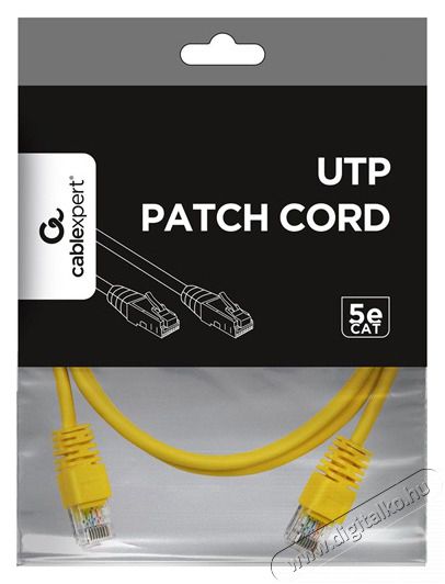 Gembird PP12-2M/Y 2m RJ45 CAT5e UTP M/M s&aacute;rga k&aacute;bel Iroda &eacute;s sz&aacute;m&iacute;t&aacute;stechnika - Sz&aacute;m&iacute;t&oacute;g&eacute;p tartoz&eacute;k - H&aacute;l&oacute;zati k&aacute;bel - 506984