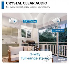 Gemini GHSI-W650BT-PR White Audio-Video / Hifi / Multim&eacute;dia - Hangfal - Hangfalszett - H&aacute;l&oacute;zatr&oacute;l műk&ouml;dő vezet&eacute;k n&eacute;lk&uuml;li hangsug&aacute;rz&oacute; - 522764