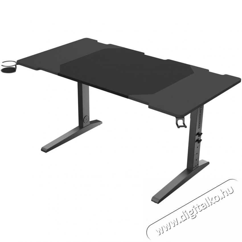 Genesis Holm Modular 140 Gaming asztal, MDF f&eacute;m anyag, &aacute;ll&iacute;that&oacute; magass&aacute;g 70&ndash;90 cm, RGB vil&aacute;g&iacute;t&aacute;s, k&aacute;belrendező, fekete Iroda &eacute;s sz&aacute;m&iacute;t&aacute;stechnika - Egy&eacute;b sz&aacute;m&iacute;t&aacute;stechnikai term&eacute;k - 534302