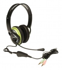 Genius HS-400A jack z&ouml;ld headset Audio-Video / Hifi / Multim&eacute;dia - F&uuml;l &eacute;s Fejhallgat&oacute;k - Fejhallgat&oacute; mikrofonnal / headset - 336360