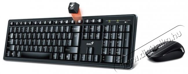 Genius KM8200 Wireless billentyűzet + eg&eacute;r Iroda &eacute;s sz&aacute;m&iacute;t&aacute;stechnika - Billentyűzet / billentyűzet szett - Vezet&eacute;k n&eacute;lk&uuml;li - 365562