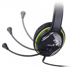 Genius HS-400A jack z&ouml;ld headset Audio-Video / Hifi / Multim&eacute;dia - F&uuml;l &eacute;s Fejhallgat&oacute;k - Fejhallgat&oacute; mikrofonnal / headset - 336360