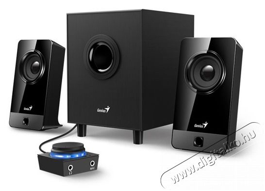 Genius SW-2.1 300X fekete hangsz&oacute;r&oacute; Audio-Video / Hifi / Multim&eacute;dia - Hangfal - Hangfalszett - Polc / &aacute;llv&aacute;nyos/ h&aacute;tt&eacute;r hangsug&aacute;rz&oacute; - 385855
