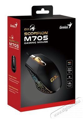 Genius Scorpion M705 fekete gamer eg&eacute;r Iroda &eacute;s sz&aacute;m&iacute;t&aacute;stechnika - Eg&eacute;r - Vezet&eacute;kes eg&eacute;r - 478489