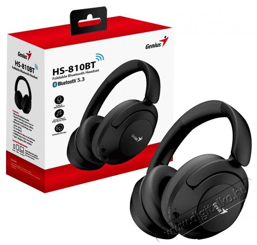 Genius HS-810BT Audio-Video / Hifi / Multim&eacute;dia - F&uuml;l &eacute;s Fejhallgat&oacute;k - Fejhallgat&oacute; - 509944