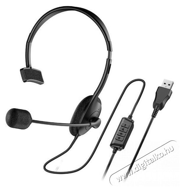 Genius HS-100U Audio-Video / Hifi / Multim&eacute;dia - F&uuml;l &eacute;s Fejhallgat&oacute;k - Fejhallgat&oacute; mikrofonnal / headset - 518723