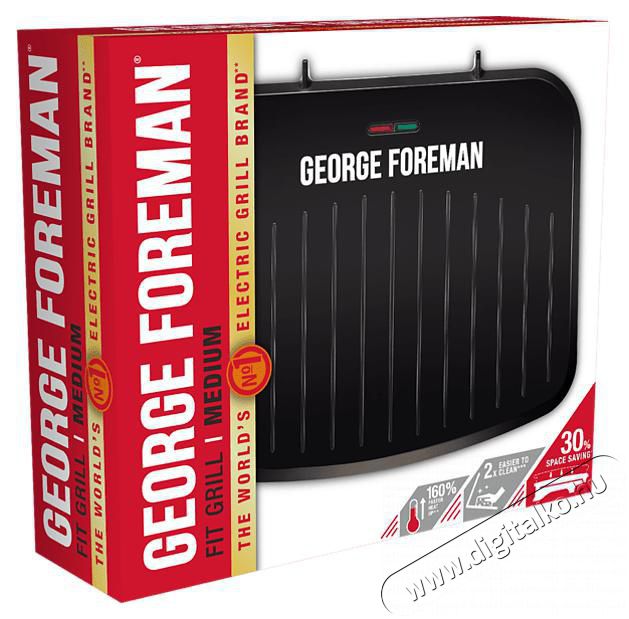 George Foreman 25810-56/GF Fit Grill Medium Konyhai term&eacute;kek - S&uuml;tő-főzőlap, tűzhely (szabadon&aacute;ll&oacute;) - Mini s&uuml;tő / mini grill / mini konyha - 373017