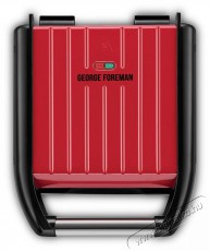 George Foreman 25030-56 Gril Compact Steel Red Konyhai term&eacute;kek - Konyhai kisg&eacute;p (s&uuml;t&eacute;s / főz&eacute;s / hűt&eacute;s / &eacute;telk&eacute;sz&iacute;t&eacute;s) - Kontakt grill s&uuml;tő / s&uuml;tőlap - 522786