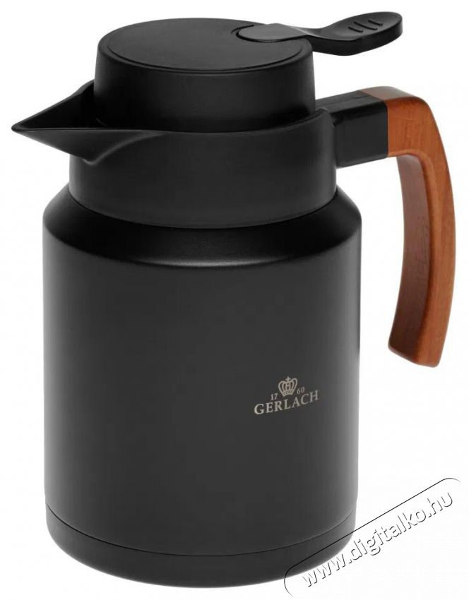 Gerlach Thermo kancs&oacute; 1,2 l fekete NATUR Konyhai term&eacute;kek - Ed&eacute;ny - Termosz - 504404