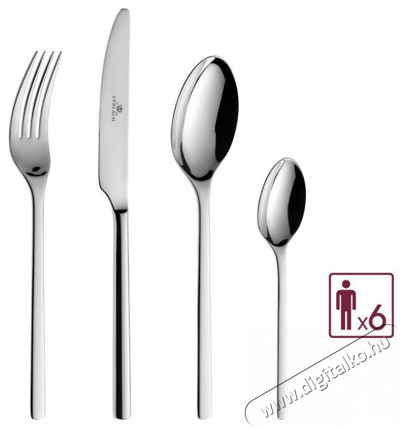 Gerlach MODERN evőeszk&ouml;zk&eacute;szlet 24 db Konyhai term&eacute;kek - &Eacute;tk&eacute;szlet - Evőeszk&ouml;z k&eacute;szlet - 504741