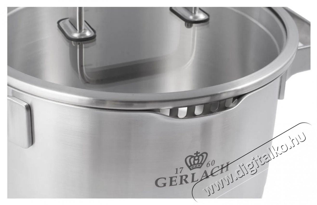 Gerlach PRESTIGE PLUS Rozsdamentes ac&eacute;l főzőed&eacute;nyk&eacute;szlet 10 db Konyhai term&eacute;kek - Ed&eacute;ny - Ed&eacute;ny k&eacute;szlet - 522789