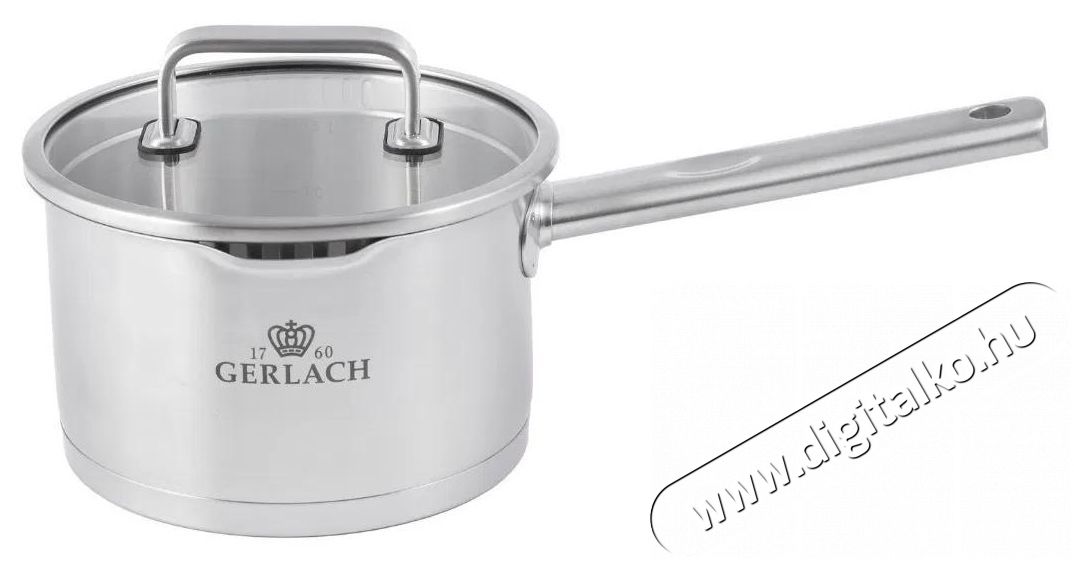 Gerlach PRESTIGE PLUS Rozsdamentes ac&eacute;l főzőed&eacute;nyk&eacute;szlet 10 db Konyhai term&eacute;kek - Ed&eacute;ny - Ed&eacute;ny k&eacute;szlet - 522789