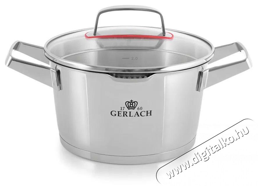 Gerlach SUPERIOR rozsdamentes ac&eacute;l főzőed&eacute;nyk&eacute;szlet 10 db Konyhai term&eacute;kek - Ed&eacute;ny - Ed&eacute;ny k&eacute;szlet - 522788