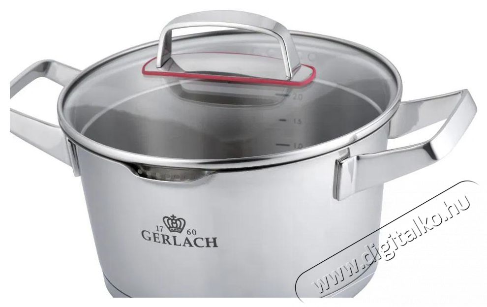 Gerlach SUPERIOR rozsdamentes ac&eacute;l főzőed&eacute;nyk&eacute;szlet 10 db Konyhai term&eacute;kek - Ed&eacute;ny - Ed&eacute;ny k&eacute;szlet - 522788