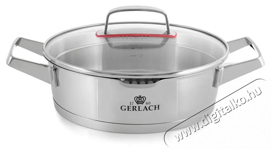 Gerlach SUPERIOR rozsdamentes ac&eacute;l főzőed&eacute;nyk&eacute;szlet 10 db Konyhai term&eacute;kek - Ed&eacute;ny - Ed&eacute;ny k&eacute;szlet - 522788