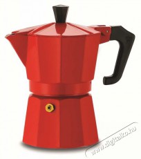 Ghidini 1361V Italexpress 3 személyes piros kotyogós kávéfőző Konyhai termékek - Kávéfőző / kávéörlő / kiegészítő - Kotyogó kávéfőző - 385318