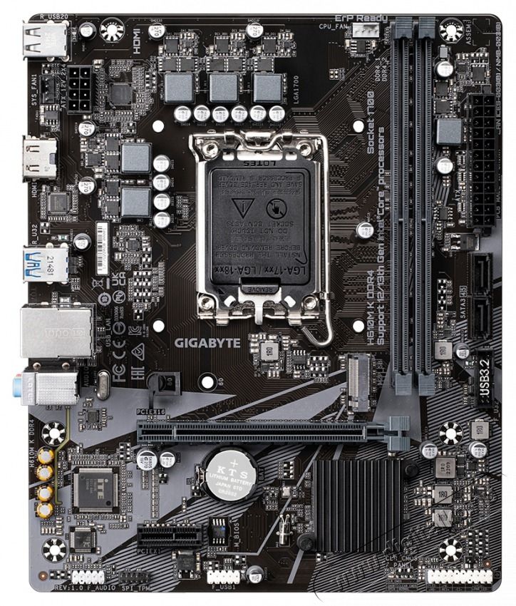 Gigabyte Alaplap S1700 H610M K DDR4 INTEL H610, mATX Iroda &eacute;s sz&aacute;m&iacute;t&aacute;stechnika - Egy&eacute;b sz&aacute;m&iacute;t&aacute;stechnikai term&eacute;k - 492666