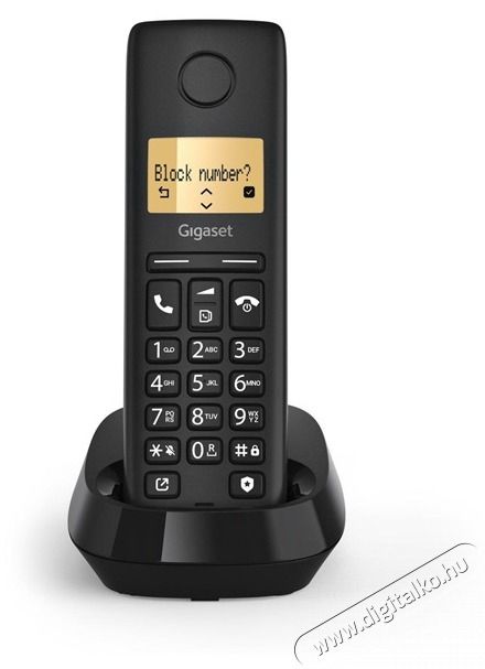 Gigaset Pure 100 fekete dect telefon Mobil / Kommunik&aacute;ci&oacute; / Smart - Vezet&eacute;kes telefon / fax - 514936