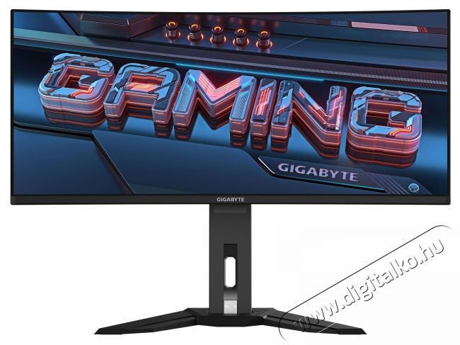 Gigabyte MO34WQC gaming monitor, OLED, 34 , WQHD, 3440 x 1440, DisplayPort, HDMI, hangsz&oacute;r&oacute;k, &iacute;velt, 175 Hz, 0,03 ms, fekete Iroda &eacute;s sz&aacute;m&iacute;t&aacute;stechnika - Monitor - Monitor - 534310