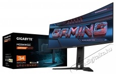Gigabyte MO34WQC gaming monitor, OLED, 34 , WQHD, 3440 x 1440, DisplayPort, HDMI, hangsz&oacute;r&oacute;k, &iacute;velt, 175 Hz, 0,03 ms, fekete Iroda &eacute;s sz&aacute;m&iacute;t&aacute;stechnika - Monitor - Monitor - 534310