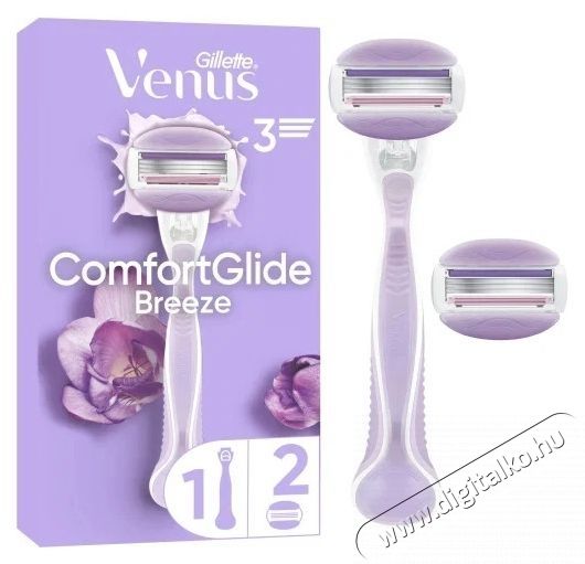 GILLETTE Venus ComfortGlide Breeze + borotvafej, 2 db Sz&eacute;ps&eacute;g&aacute;pol&aacute;s / Eg&eacute;szs&eacute;g - Szőrtelen&iacute;tő / borotva - Női szőrtelen&iacute;tő - 537833
