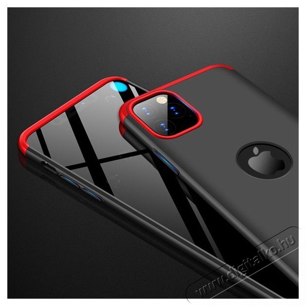 GKK GK0540 360 Full Protection 3in1 iPhone 11 Pro fekete/piros h&aacute;tlap Mobil / Kommunik&aacute;ci&oacute; / Smart - Mobiltelefon kieg&eacute;sz&iacute;tő / tok - Tok / h&aacute;tlap - 405217